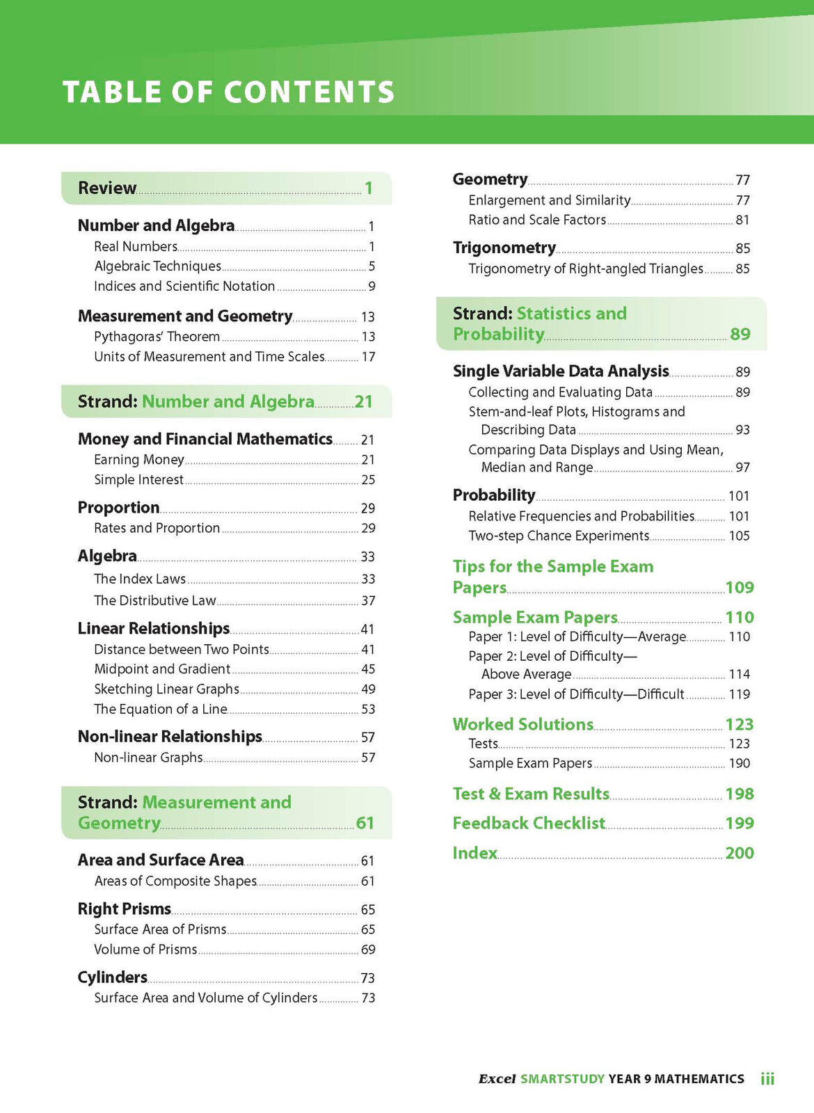Excel SmartStudy Mathematics - Year 9