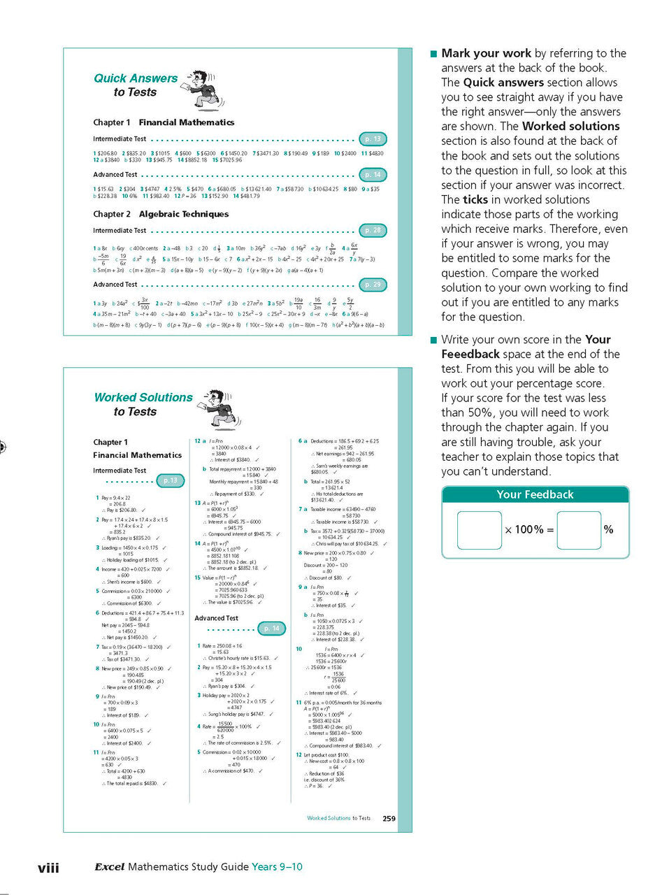 Excel Study Guide - Mathematics: Years 9-10