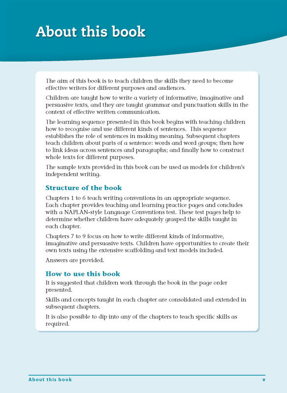 Excel Advanced Skills - Writing Workbook: Year 1