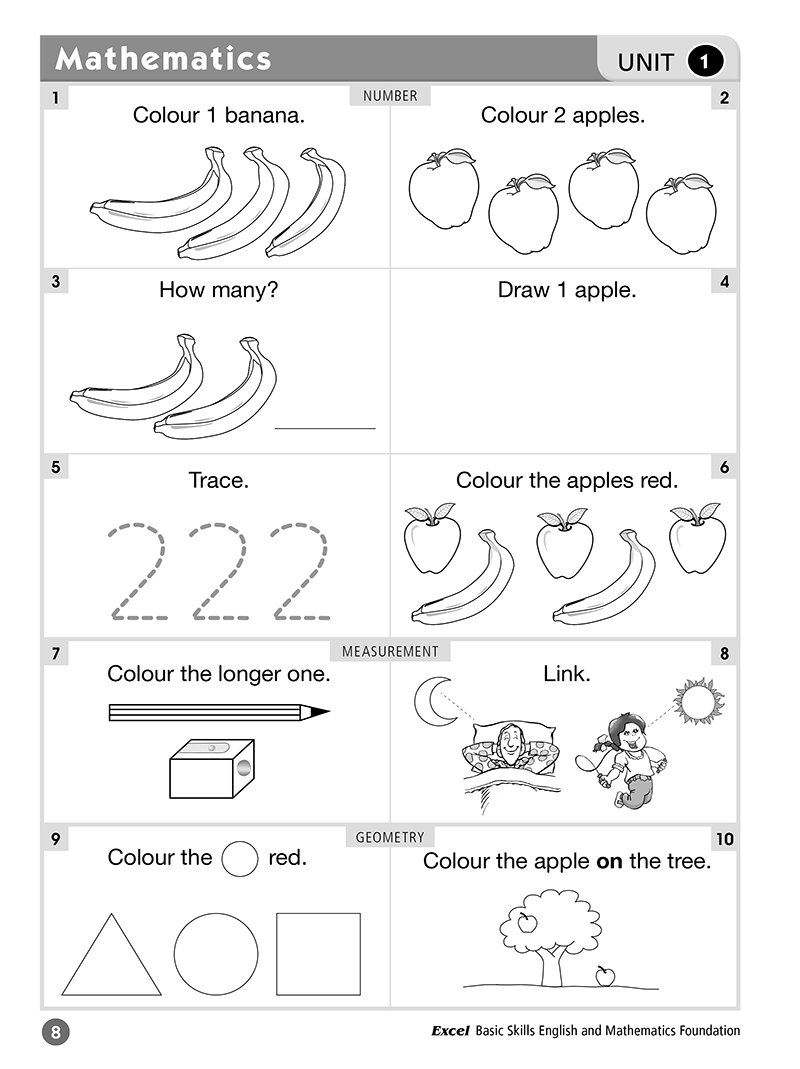 Excel Basic Skills: English and Mathematics - Foundation