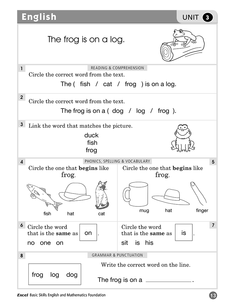 Excel Basic Skills: English and Mathematics - Foundation