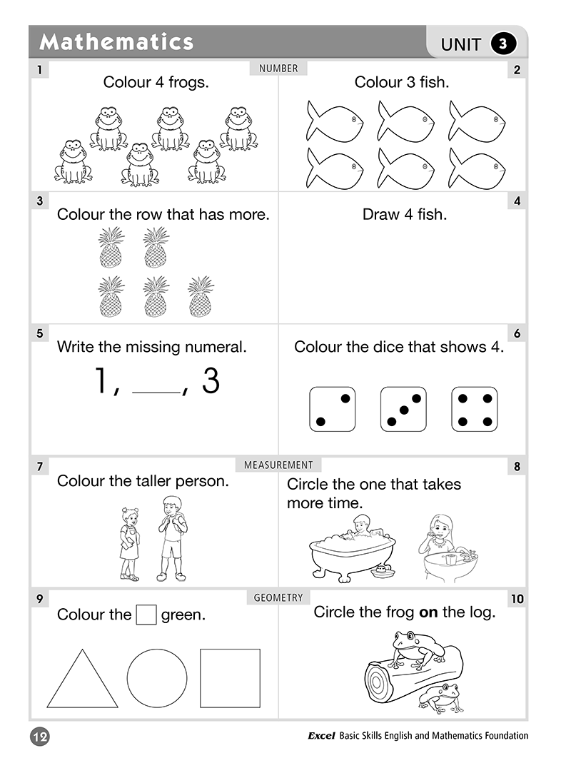 Excel Basic Skills: English and Mathematics - Foundation