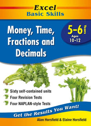 Excel Basic Skills - Money, Time, Fractions and Decimals: Years 5-6