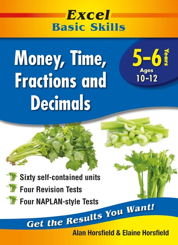 Excel Basic Skills - Money, Time, Fractions and Decimals: Years 5-6
