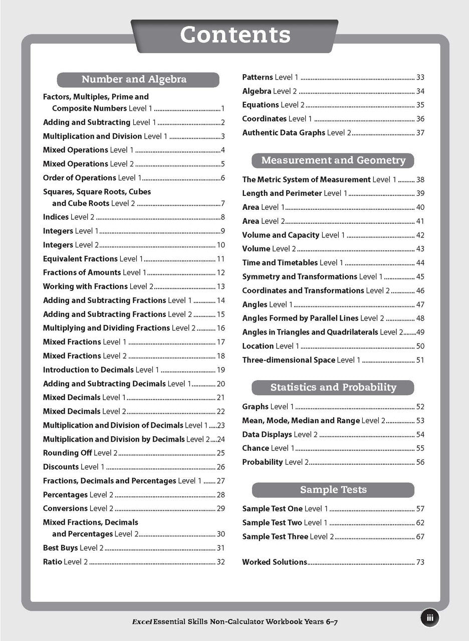 Excel Essential Skills - Calculator Workbook: Years 6-7