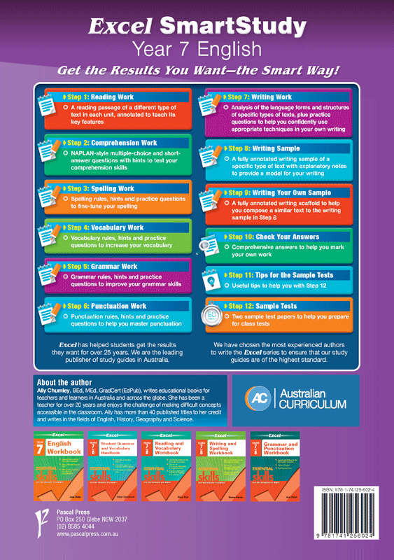 Excel SmartStudy - English: Year 7