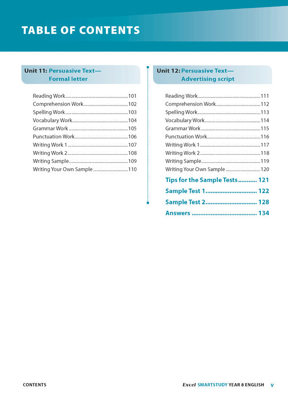 Excel SmartStudy - English: Year 8
