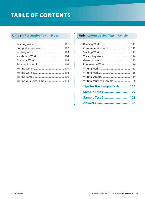 Excel SmartStudy - English: Year 9