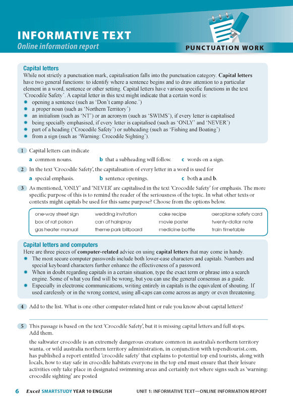 Excel SmartStudy - English: Year 10