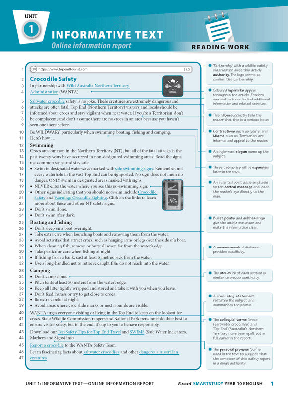 Excel SmartStudy - English: Year 10