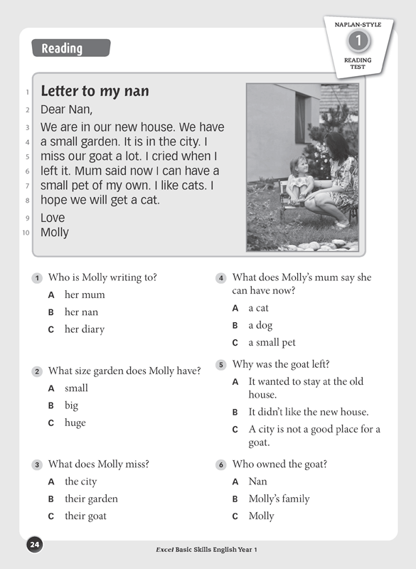 Excel Basic Skills English Year 1