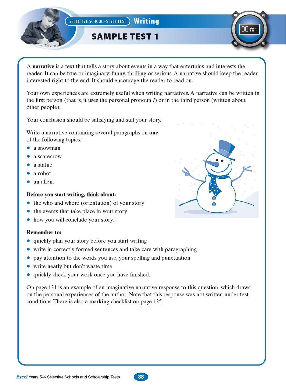 Excel Test Skills: Selective Schools and Scholarships Tests - Years 5-6