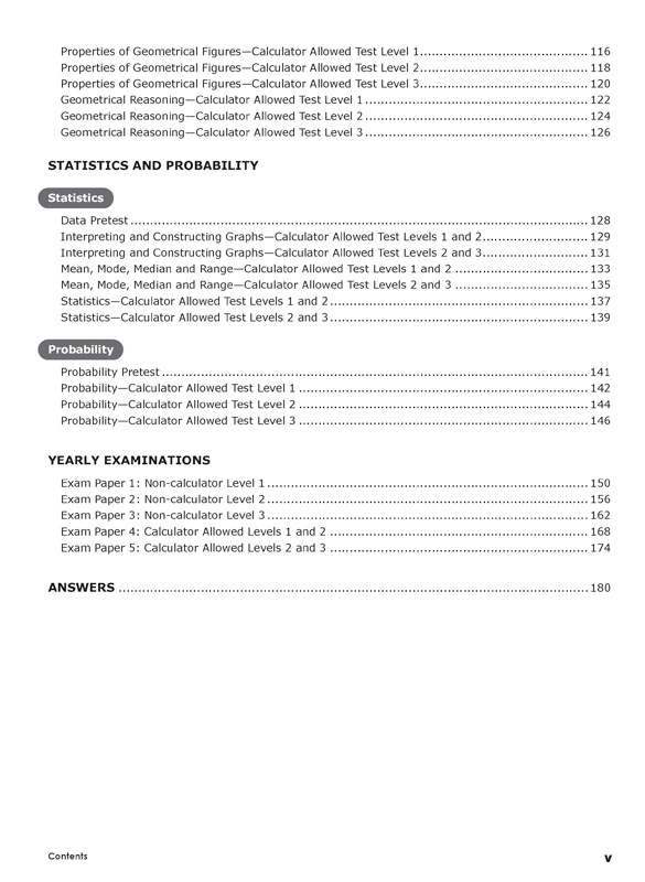 Excel - Mathematics Practice Tests: Year 7
