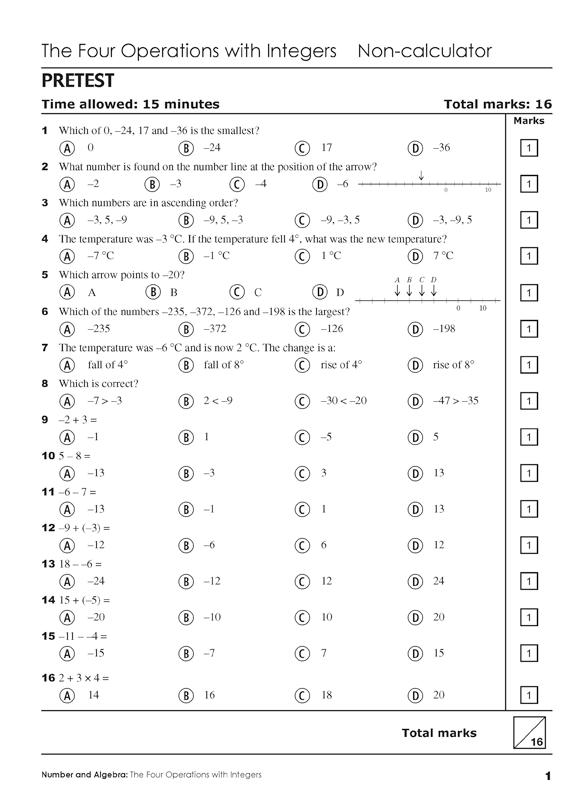 Excel - Mathematics Practice Tests: Year 8