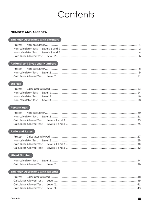 Excel - Mathematics Practice Tests: Year 8