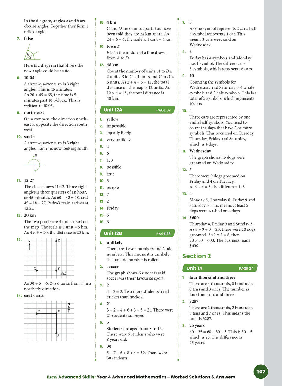 Excel Advanced Skills - Advanced Mathematics Year 4