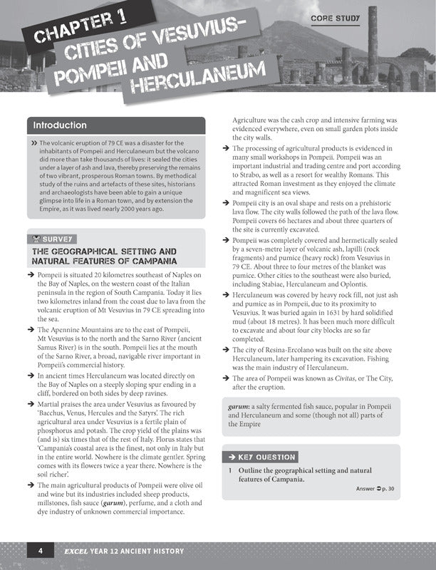 Excel - Ancient History Study Guide: Year 12