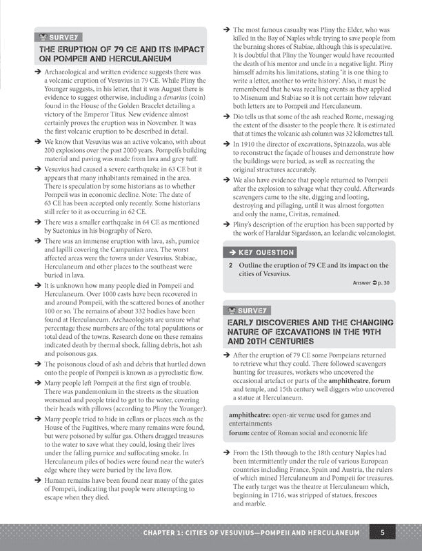 Excel - Ancient History Study Guide: Year 12