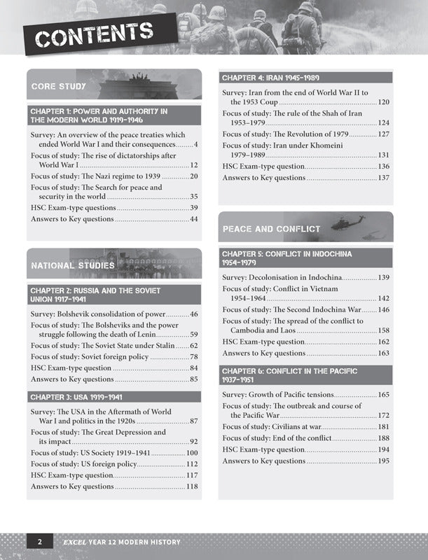 Excel - Modern History Study Guide: Year 12