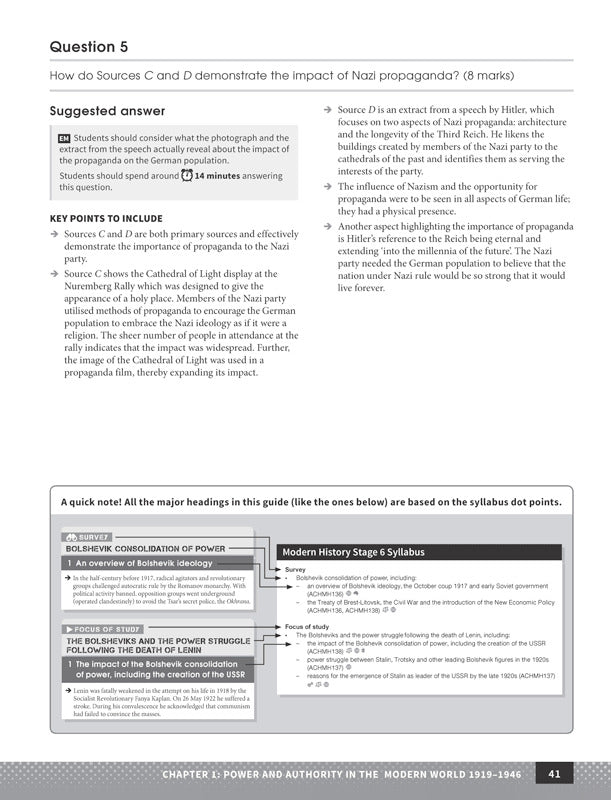 Excel - Modern History Study Guide: Year 12