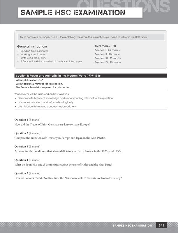 Excel - Modern History Study Guide: Year 12