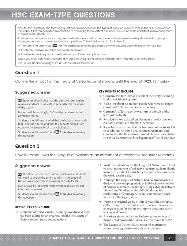 Excel - Modern History Study Guide: Year 12