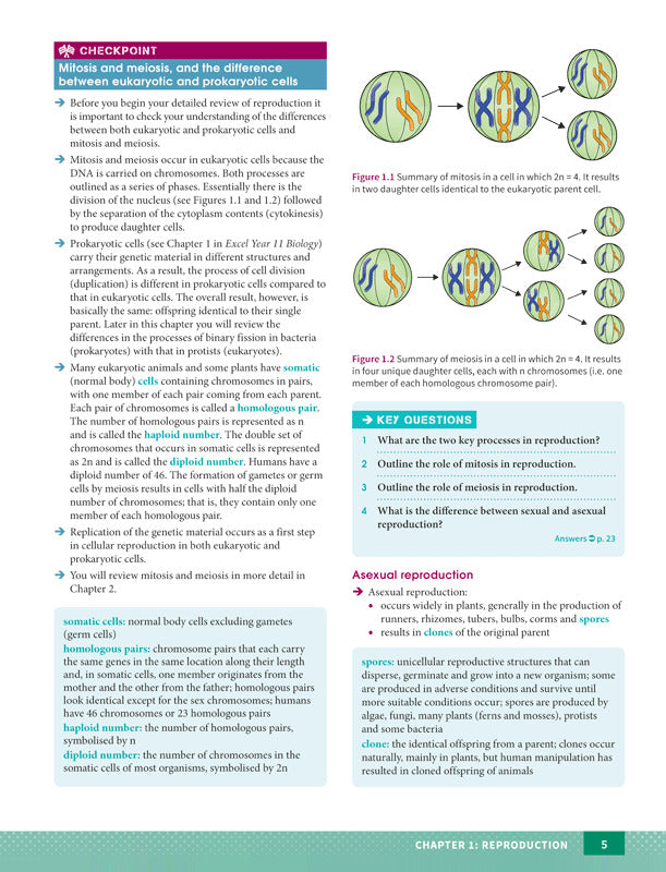 Excel - Biology Study Guide: Year 12