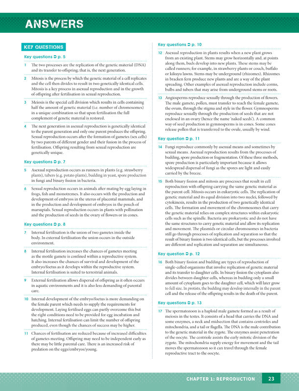 Excel - Biology Study Guide: Year 12