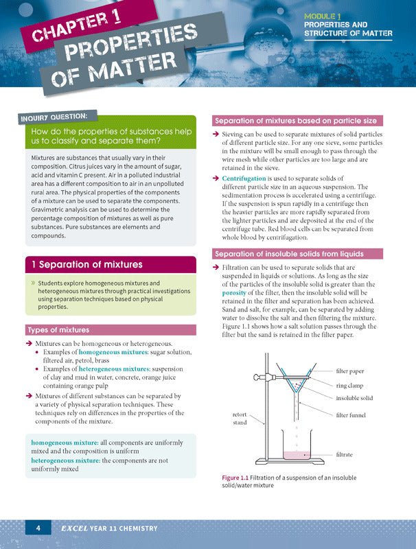 Excel - Chemistry Study Guide: Year 11