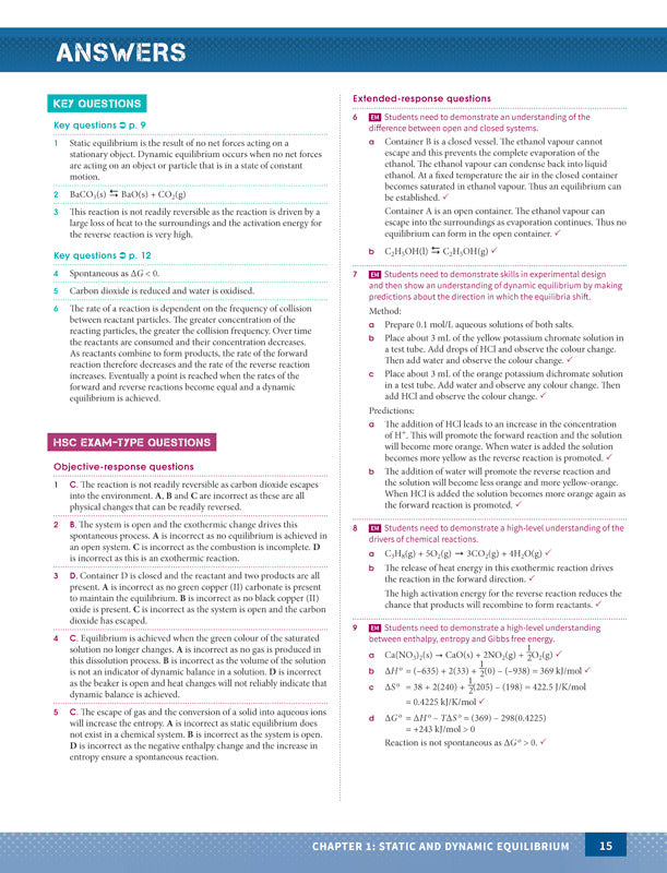 Excel - Chemistry Study Guide: Year 12