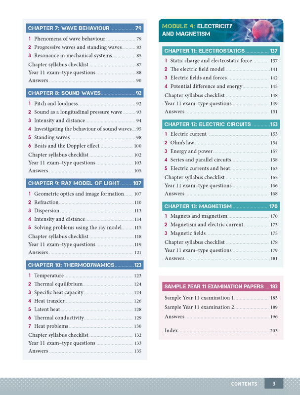 Excel - Physics Study Guide: Year 11
