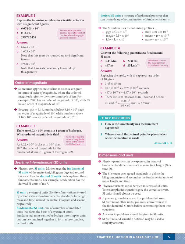 Excel - Physics Study Guide: Year 11