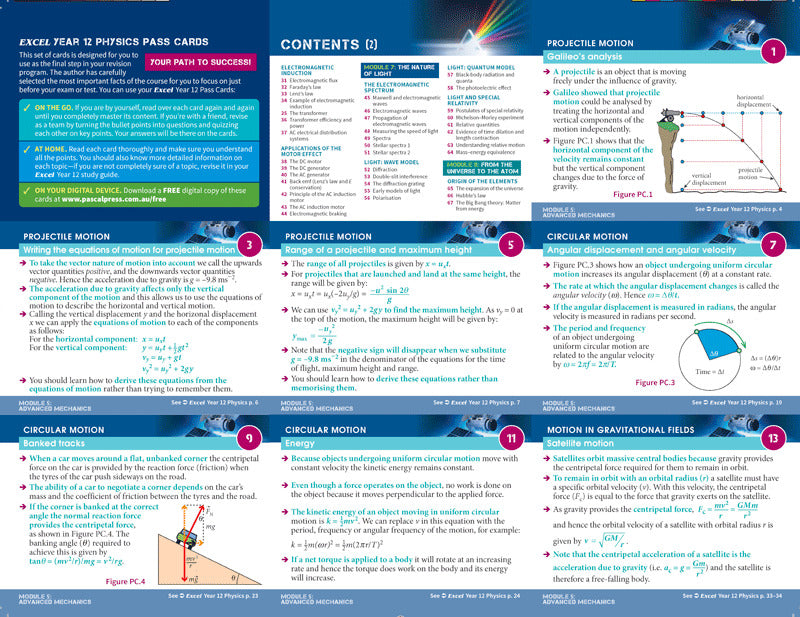 Excel - Physics Study Guide: Year 12