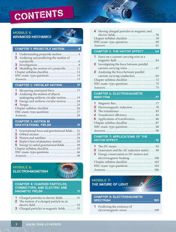 Excel - Physics Study Guide: Year 12