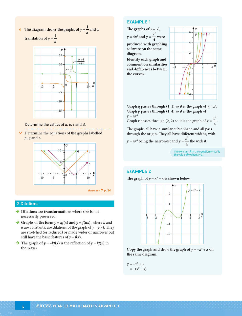 Excel Year 12 Mathematics Advanced — inside page 5