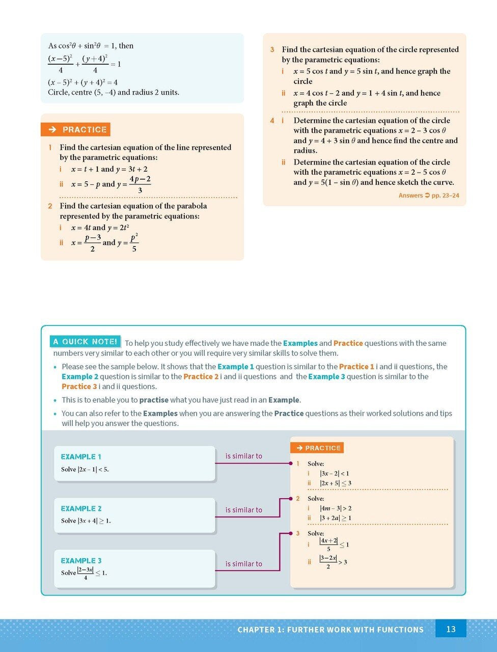 Excel Mathematics Extension 1: Year 11 & 12