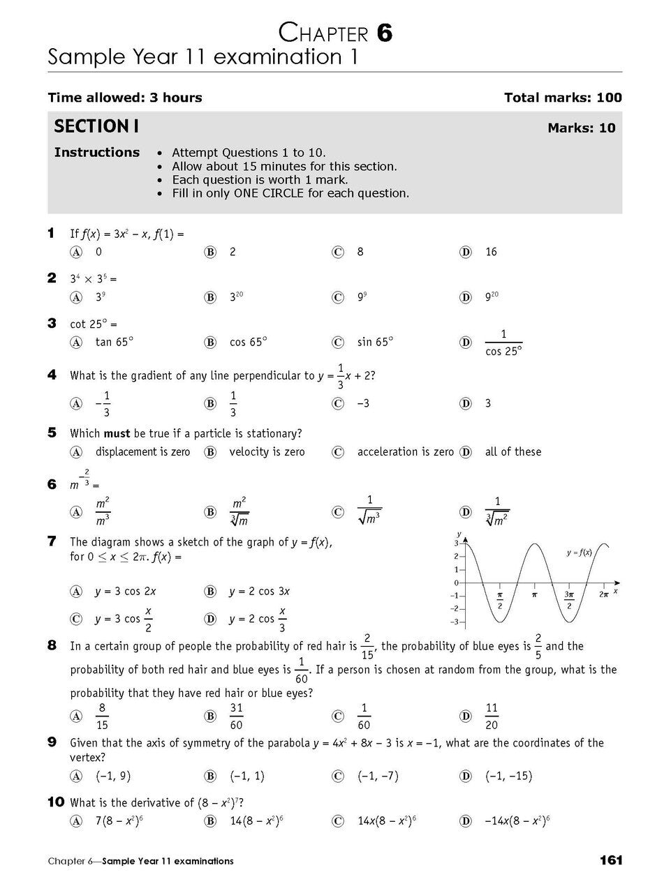 Excel Essential Skills: Mathematics Advanced Revision & Exam Workbook - Year 11
