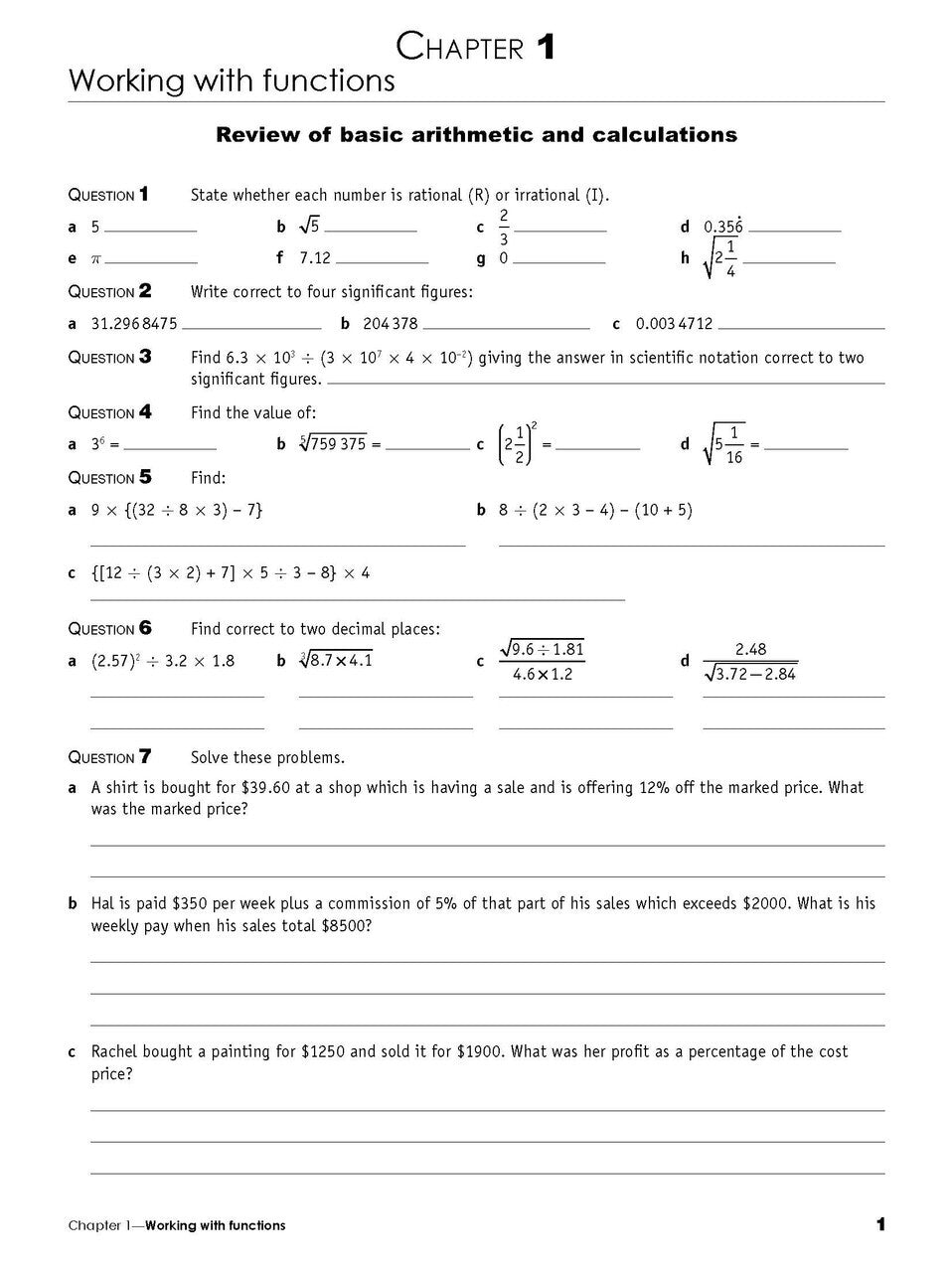Excel Essential Skills: Mathematics Advanced Revision & Exam Workbook - Year 11