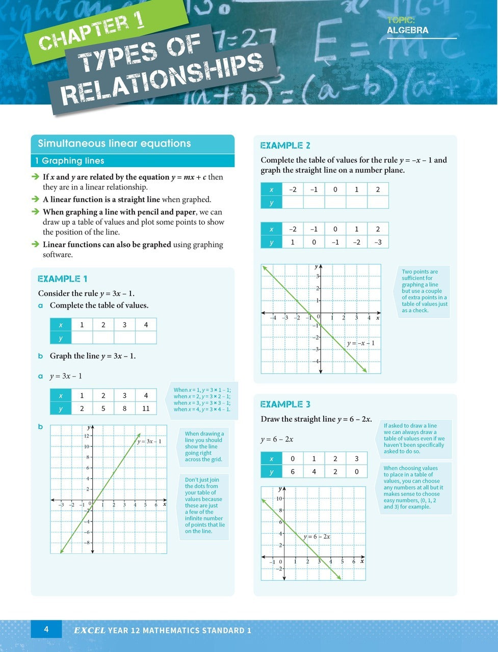 Excel Mathematics Standard 1: Year 12 - Study Guide
