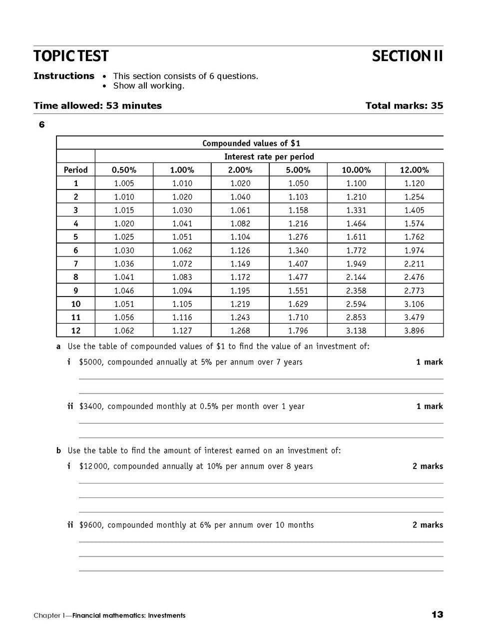 Excel Essential Skills: Mathematics Standard 1 Revision & Exam Workbook - Year 12