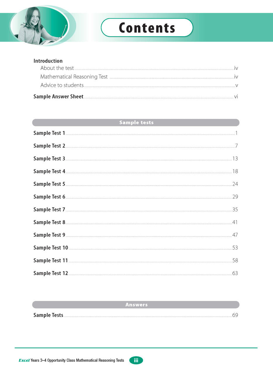 Excel Test Skills - Opportunity Class: Mathematical Reasoning Tests - Years 3-4