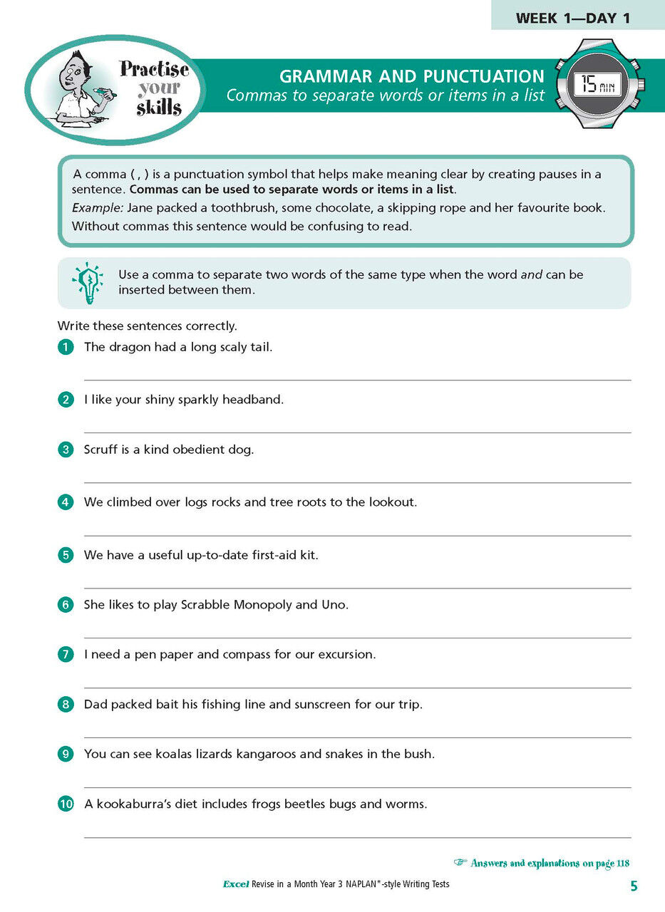 Excel - Revise in a Month - NAPLAN*-style Writing Tests: Year 3
