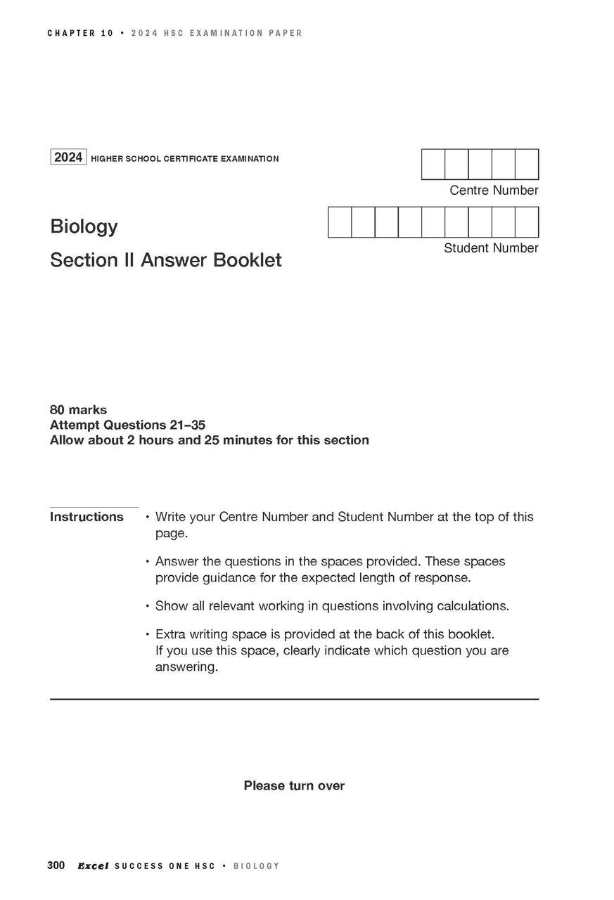 Excel Success One HSC Biology (2025 Edition)