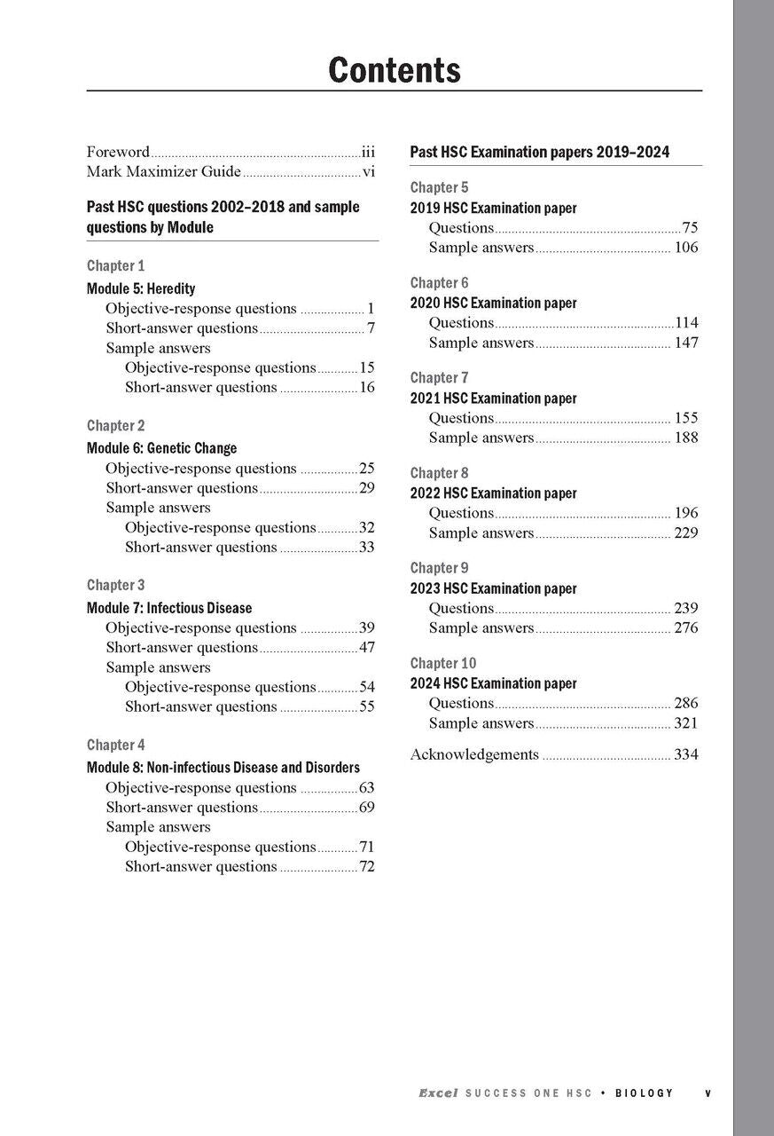 Excel Success One HSC Biology (2025 Edition)