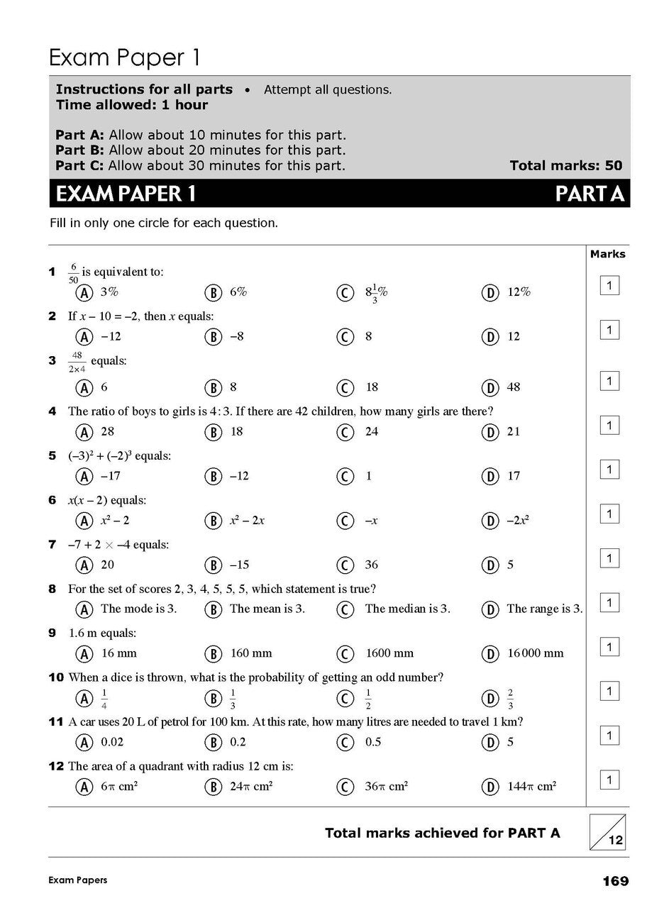 Excel Essential Skills - Mathematics Revision and Exam Workbook: Year 8