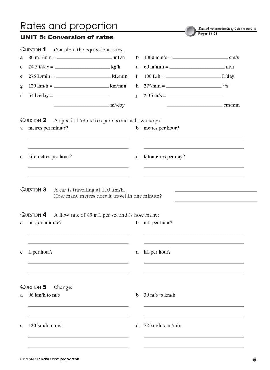 Excel Essential Skills - Mathematics Revision and Exam Workbook: Year 9