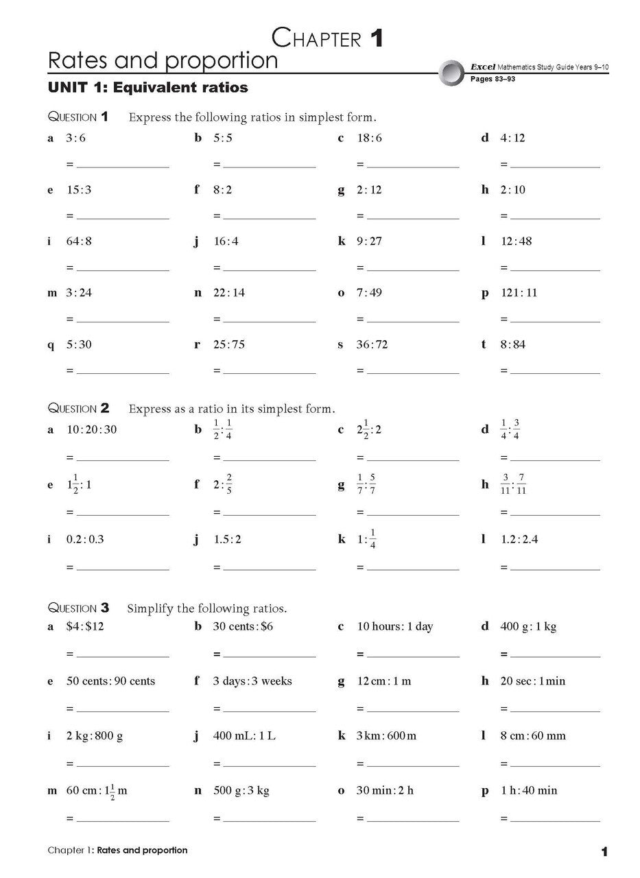 Excel Essential Skills - Mathematics Revision and Exam Workbook: Year 9
