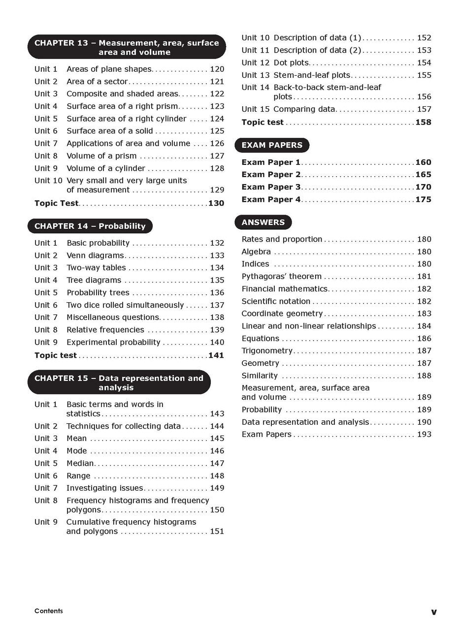 Excel Essential Skills - Mathematics Revision and Exam Workbook: Year 9