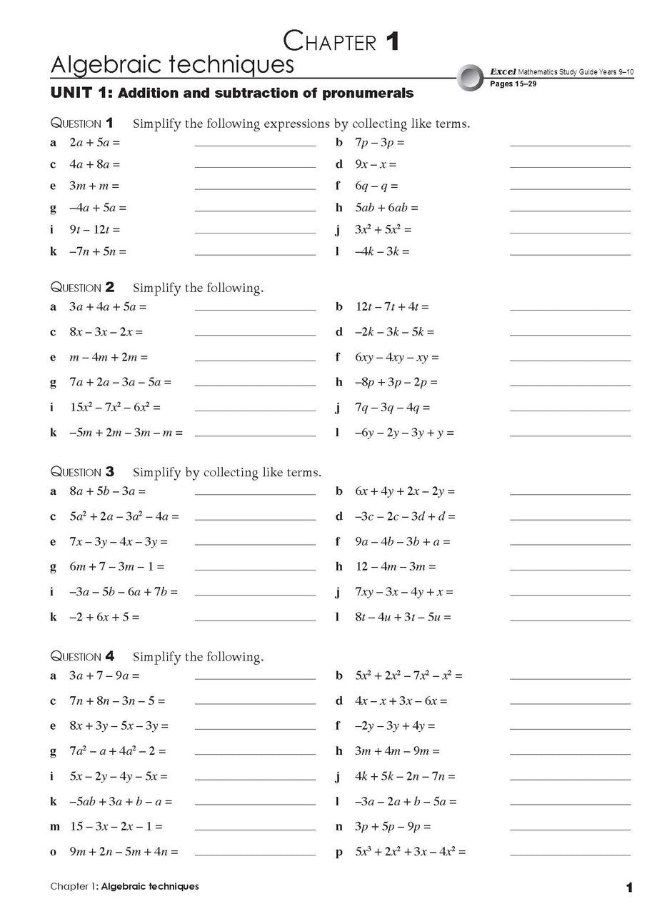 Excel Essential Skills - Mathematics Revision and Exam Workbook: Year 10