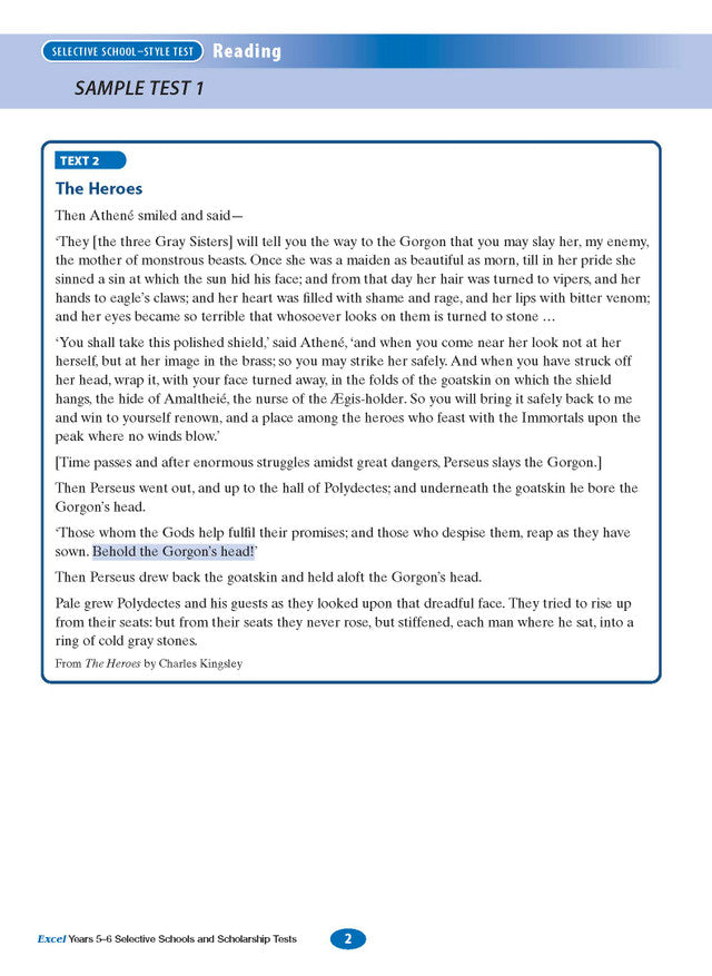 Excel Test Skills: Selective Schools and Scholarships Tests - Years 5-6 (2026)